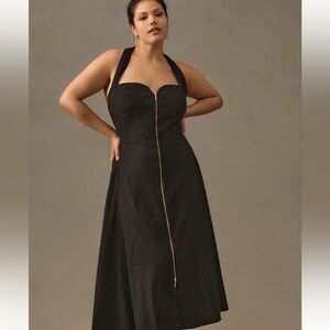By Anthropologie Zip Front Corset Dress